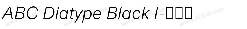 ABC Diatype Black I字体转换